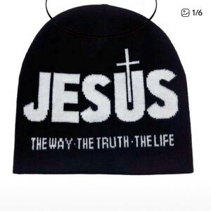 Stylish Black and White Beanie Hat